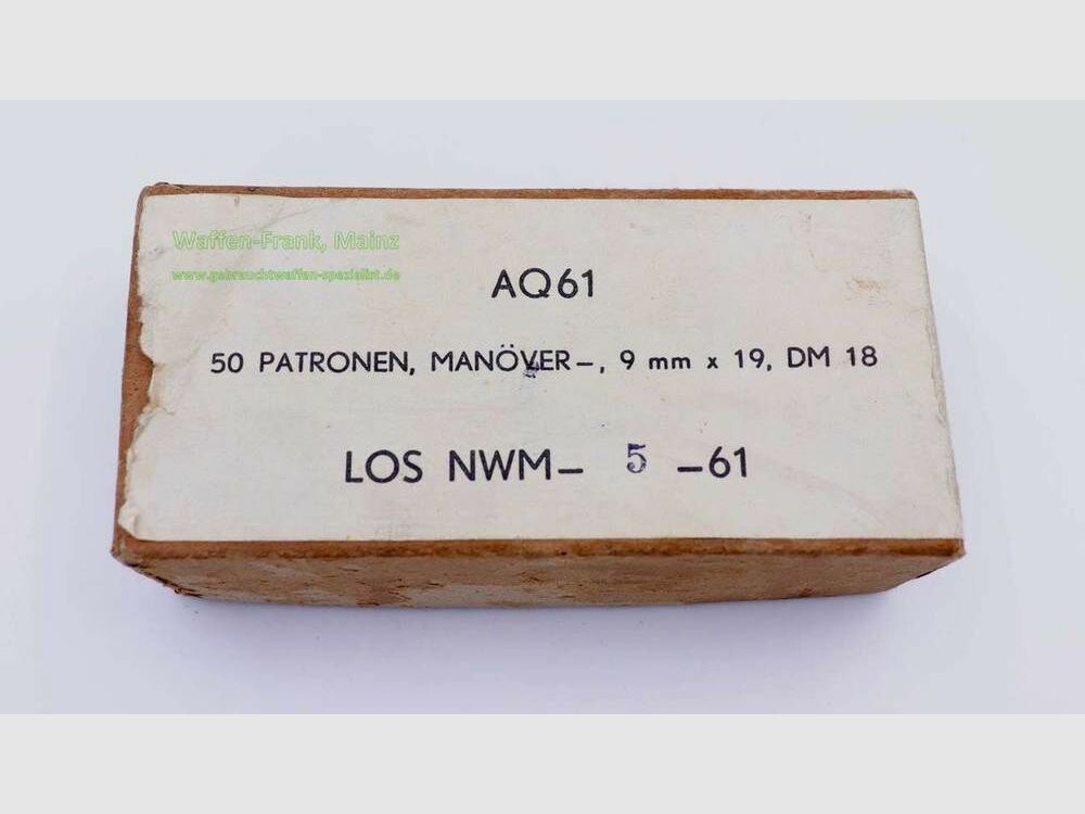 Niederländ. Waffen u. Munition Manöverpatronen Knall