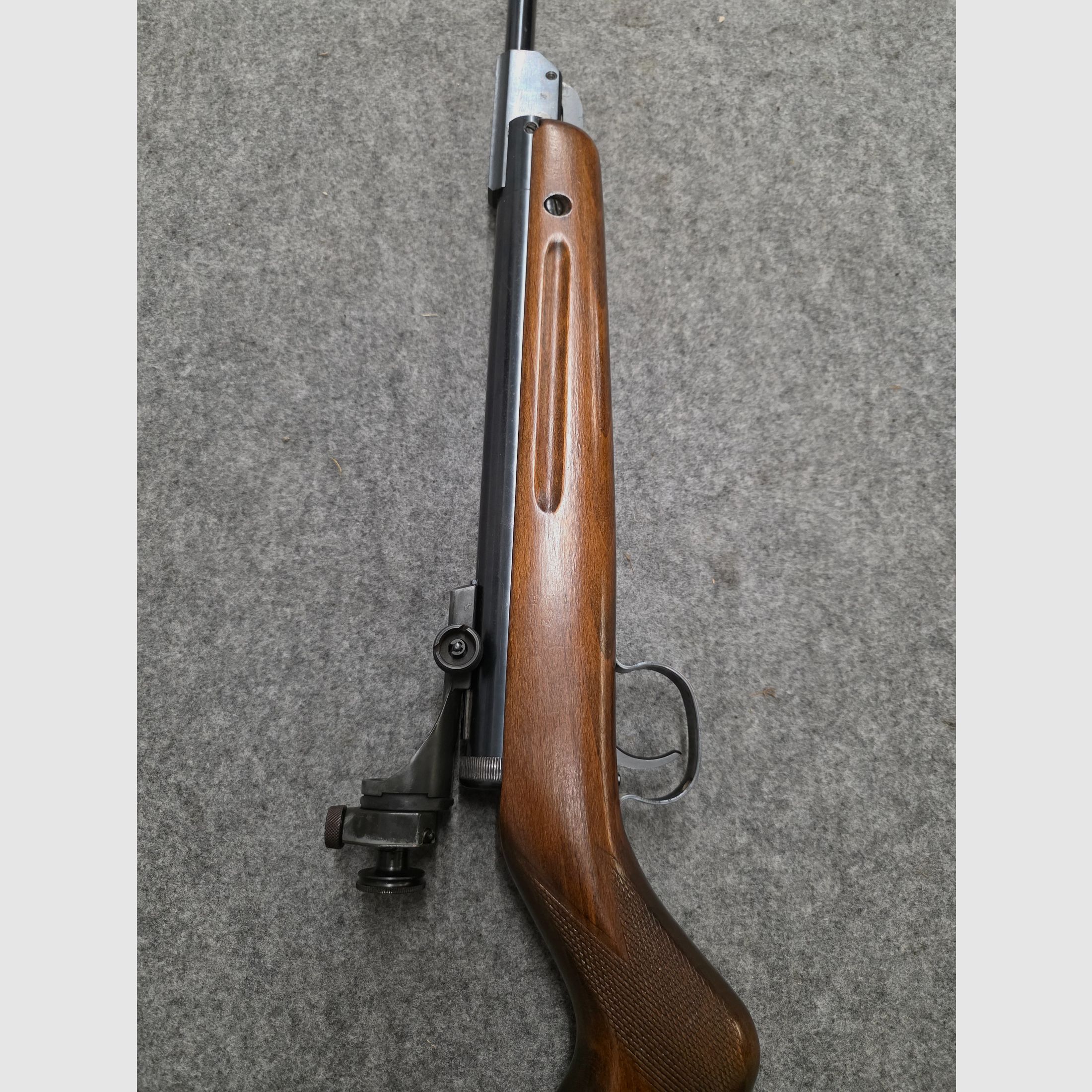 Vecchio Walther Mod. 53 Knicker carabina ad aria con diottra senza marchio F degli anni '50/'60 cal. 4,5mm Diabolo, immagine 9 di 12