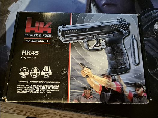 Heckler & Koch HK45 NBB, CO2, cal. 4,5mm Steel BB