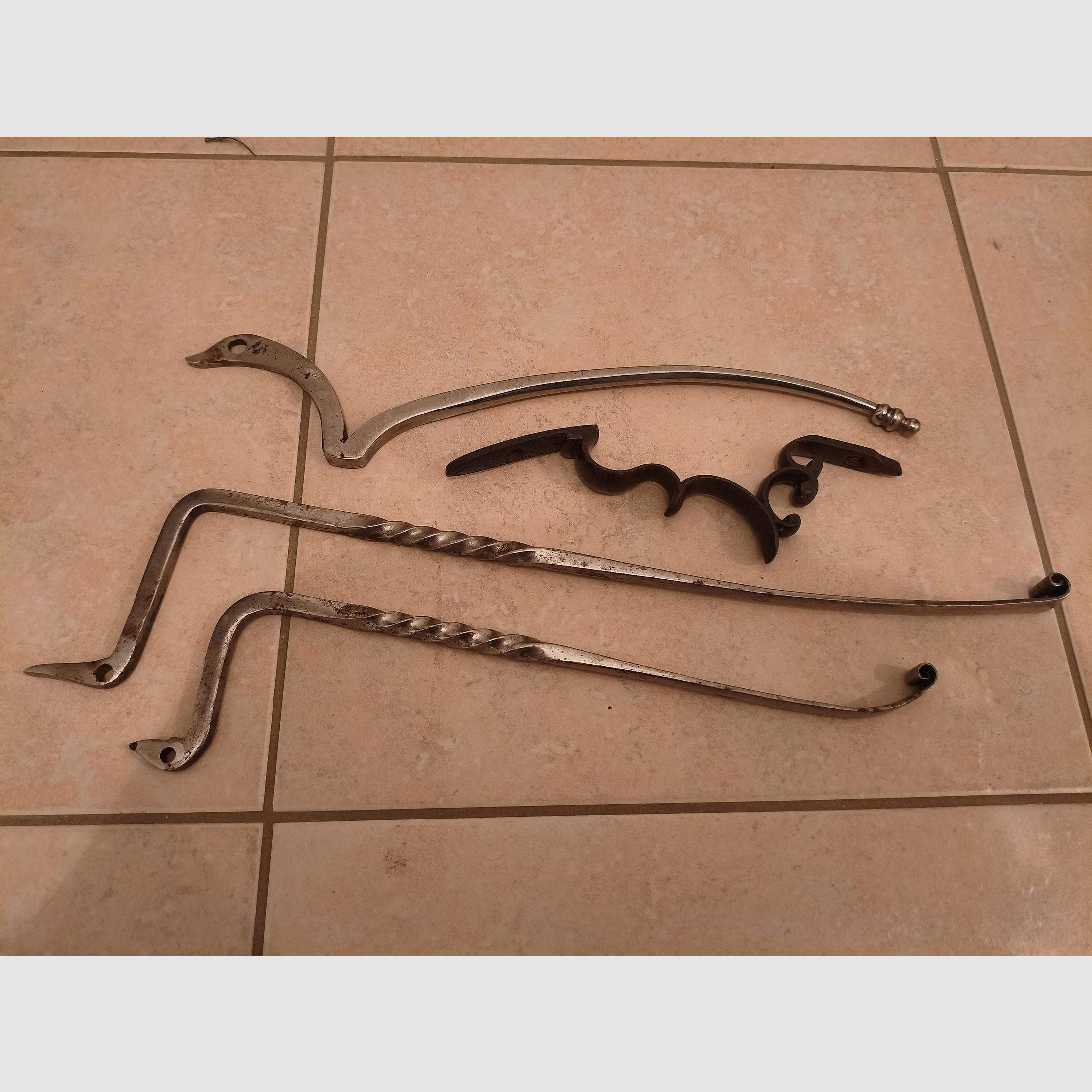 Historische set van armbrustaftrek