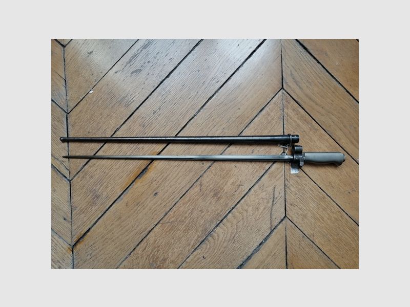 Schöne Bajonett LEBEL 1886/93/15 – Griff aus Maillechort – Waffen in TBE und mit derselben Nummer, Bild 2 von 11