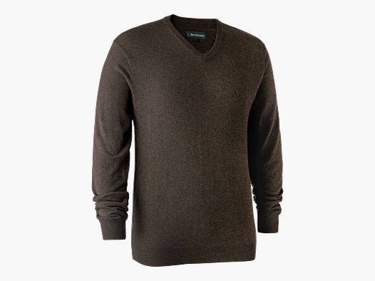 Deerhunter Kingston Knit with V-Neck Dark Elm S