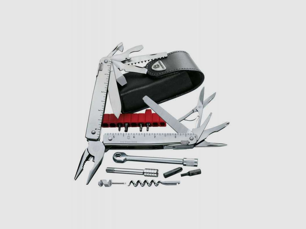 Victorinox SwissTool X Plus Ratchet, in Leder-Etui