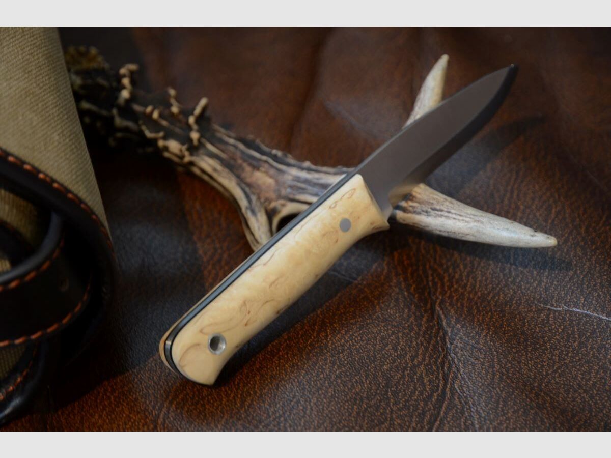 Alljagd jachtmes met esdoornhandvat, afbeelding 2 van 4