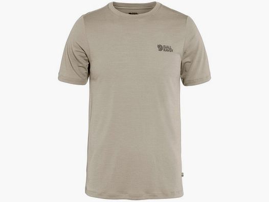 Fjällräven Abisko Wool Logo SS Light Fossil
