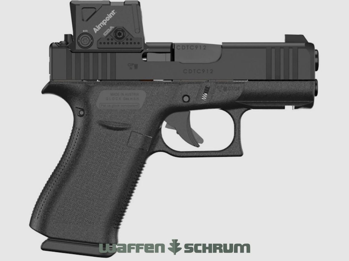 Glock G43X A-Cut Combo Aimpoint COA