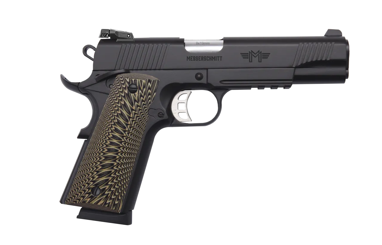 Messerschmitt ME1911 9×19 Black – Pistole mit LPA-Visierung und G10-Griffschalen