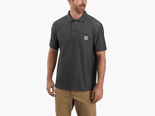Carhartt Loose Polo Mężczyźni Carbon Heather XS