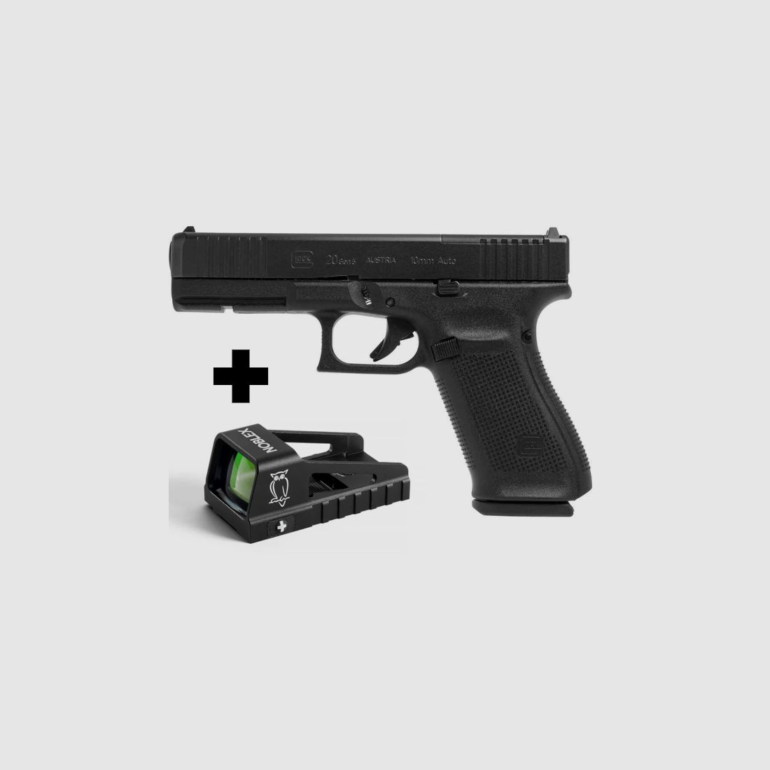 Glock 20 Gen5 MOS + NOBLEX NV OS 1x23 (4.0 MOA) – Set, new & unused