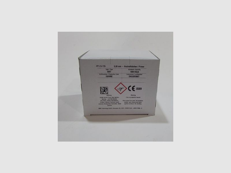 Box of 100 RWS Large Pistol primers ref 5337, image 1 of 2
