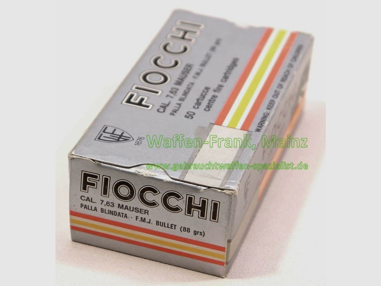 Fiocchi - Cartuchos de pistola italianos de 7,63 mm Mauser