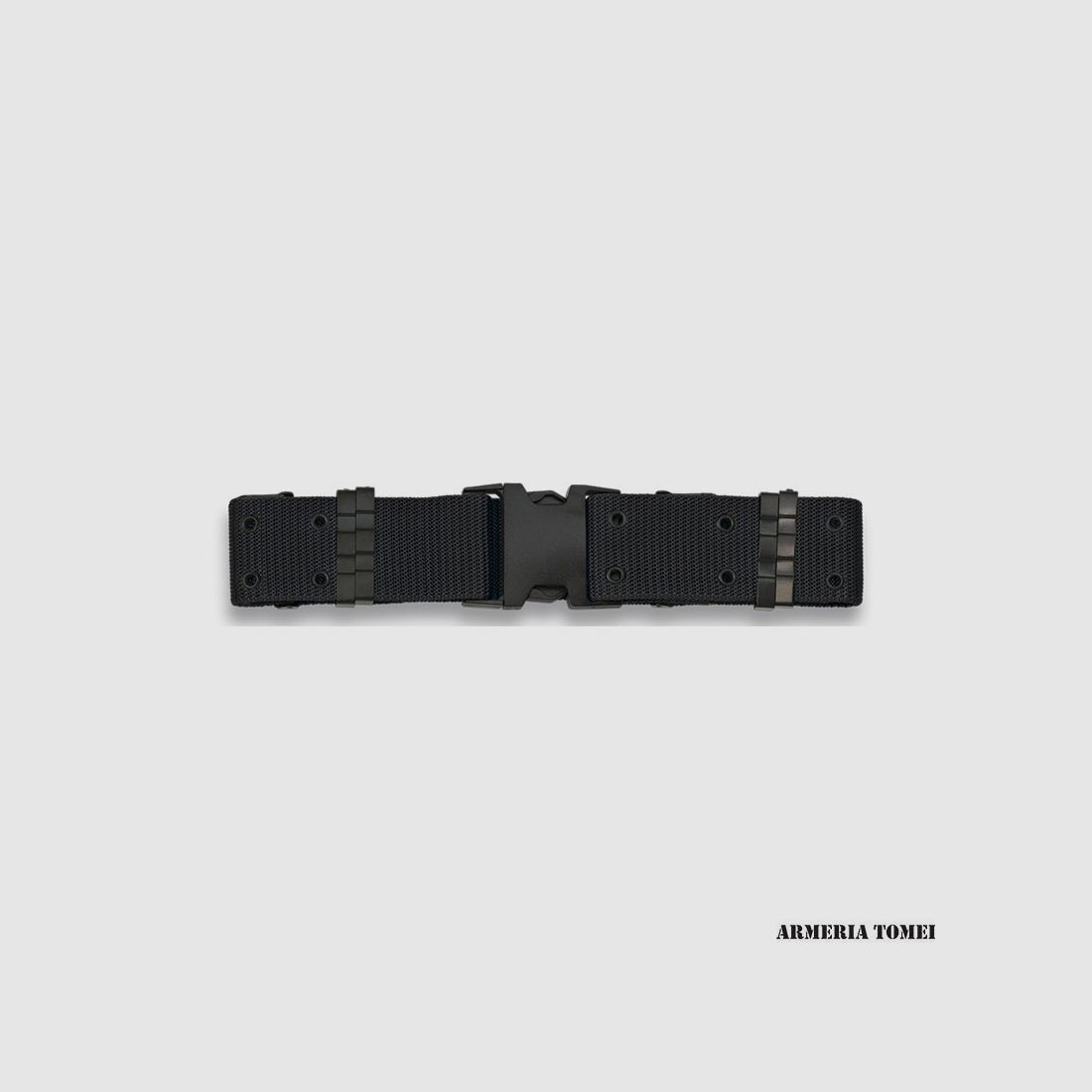 BARBARIC – BLACK NYLON BELT WITH PVC BUCKLE