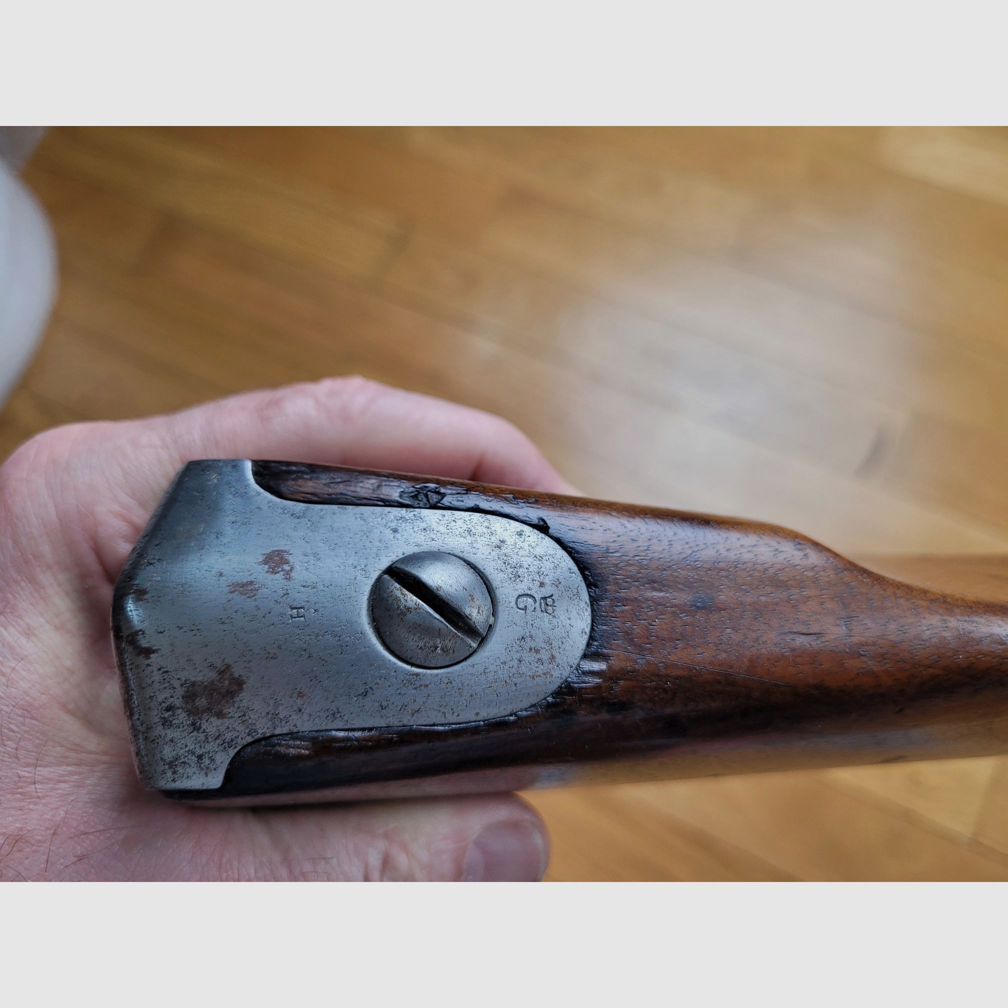 Sehr schönes Gewehr 1777 modifiziert AN IX – Kaiserliche Manufaktur von St Étienne – 1813 – homogen – Gewehrriemen und Bajonett – Seltenheitszustand, Bild 20 von 45