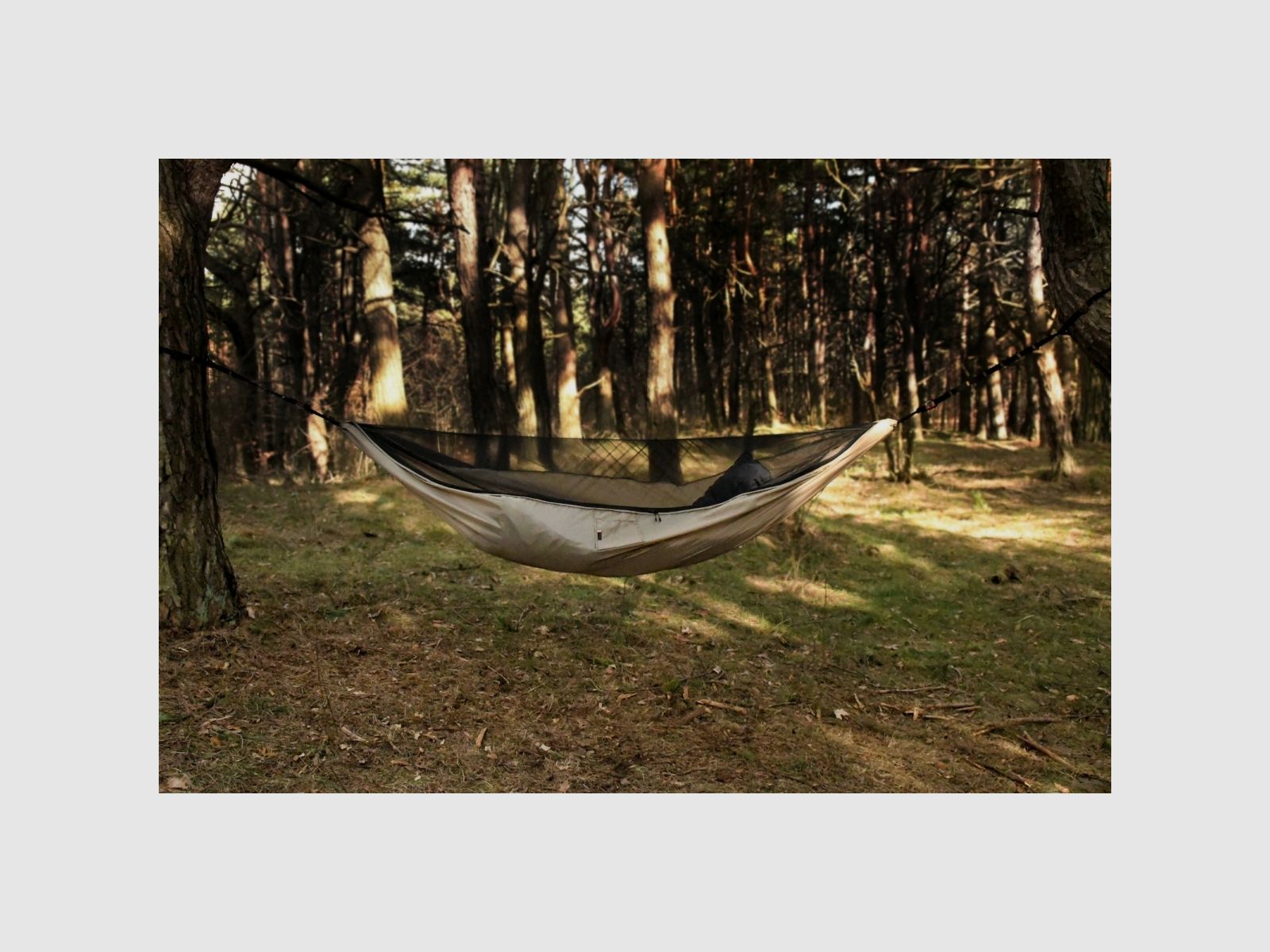 Lightweight Hammock Ważka V1 Long Desert with Mosquito Net, image 6 of 7