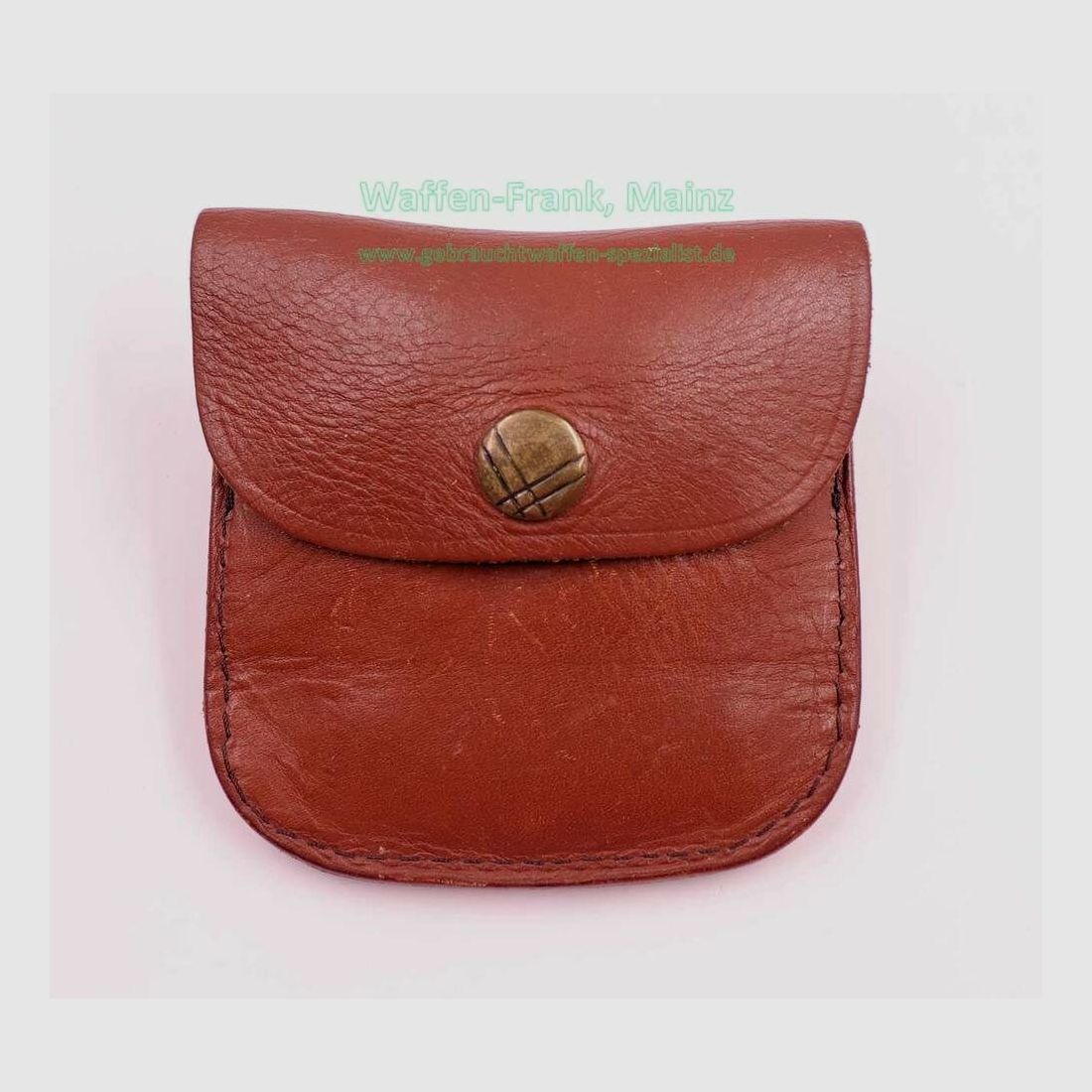 Unknown manufacturer leather cartridge case for shot and bullet