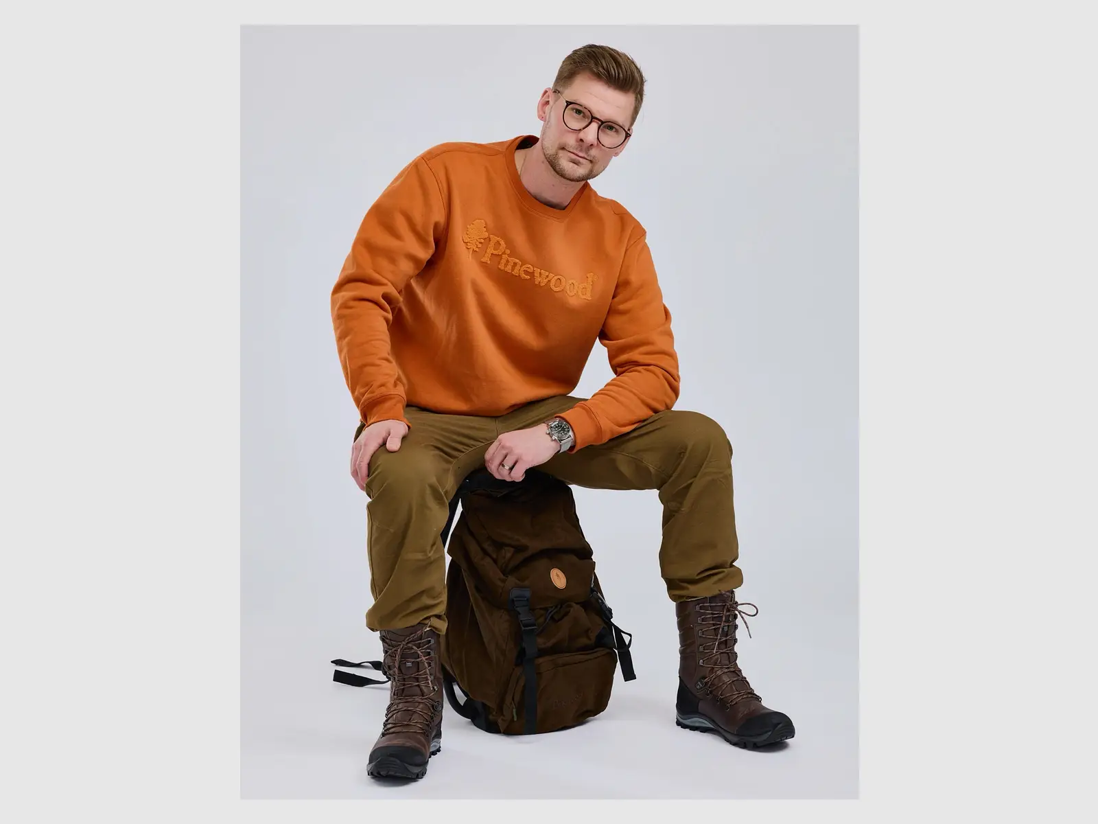 Pinewood sac à dos avec chaise de chasse, 35 litres, daim marron, image 2 sur 4