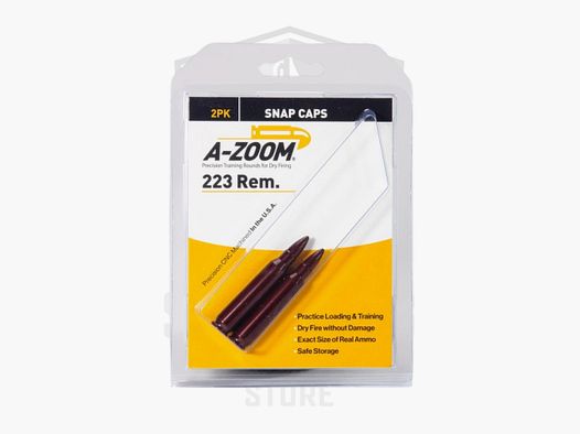 A-Zoom .223 Rem Snap Caps Cartouches factices 2 pack Red