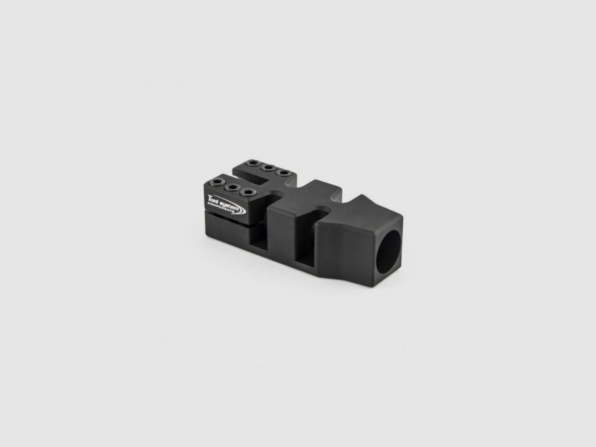 TONI SYSTEM V4NM2SP Brake wylotowy do Benelli M2 SP z oryginalnym żebrowaniem, Kolor: Niebieski, zdjęcie 1 z 3
