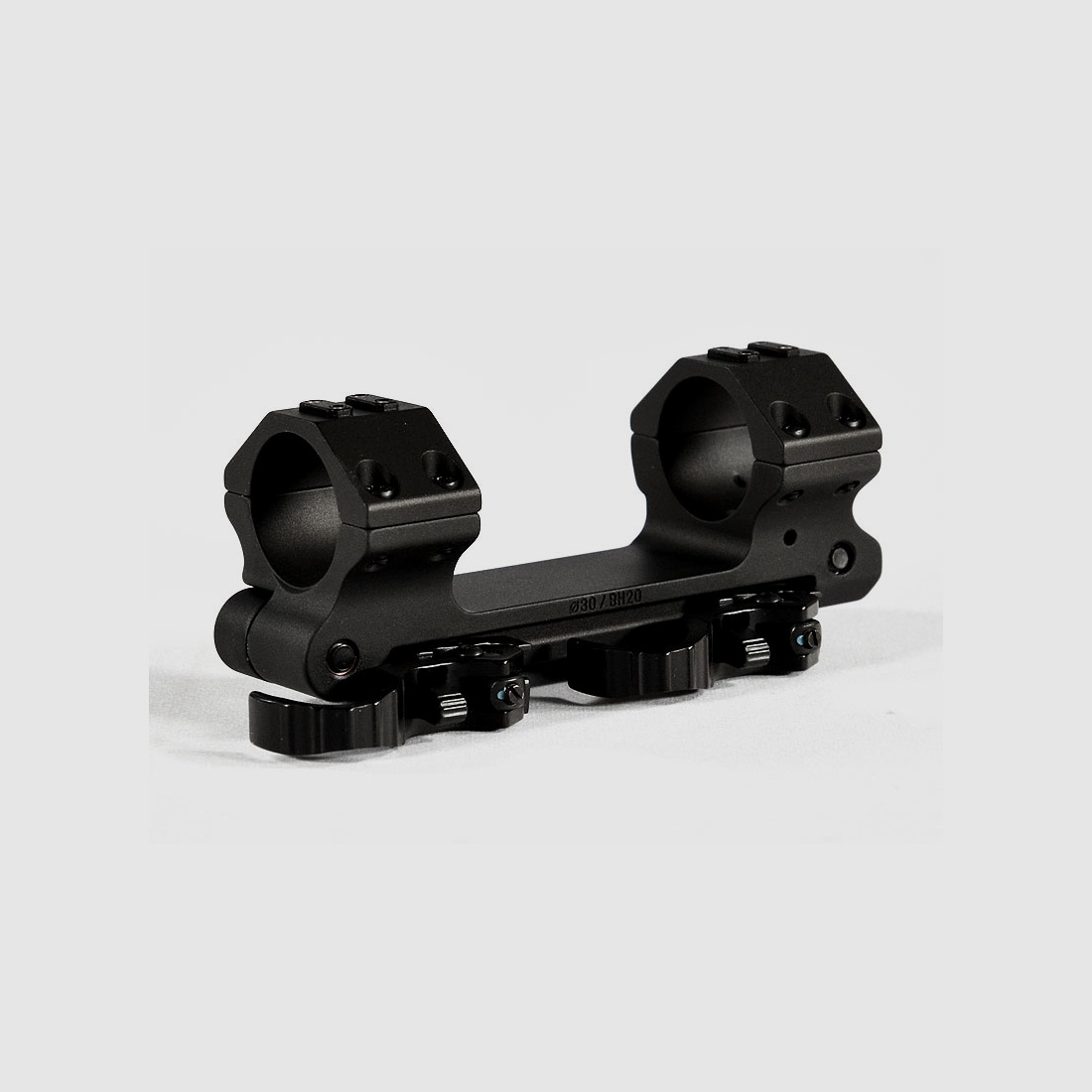 ERATAC block mount with adjustable forward tilt, quick release lever ø 34 mm + 20 mm height (0-20 mrad forward tilt), 351 g