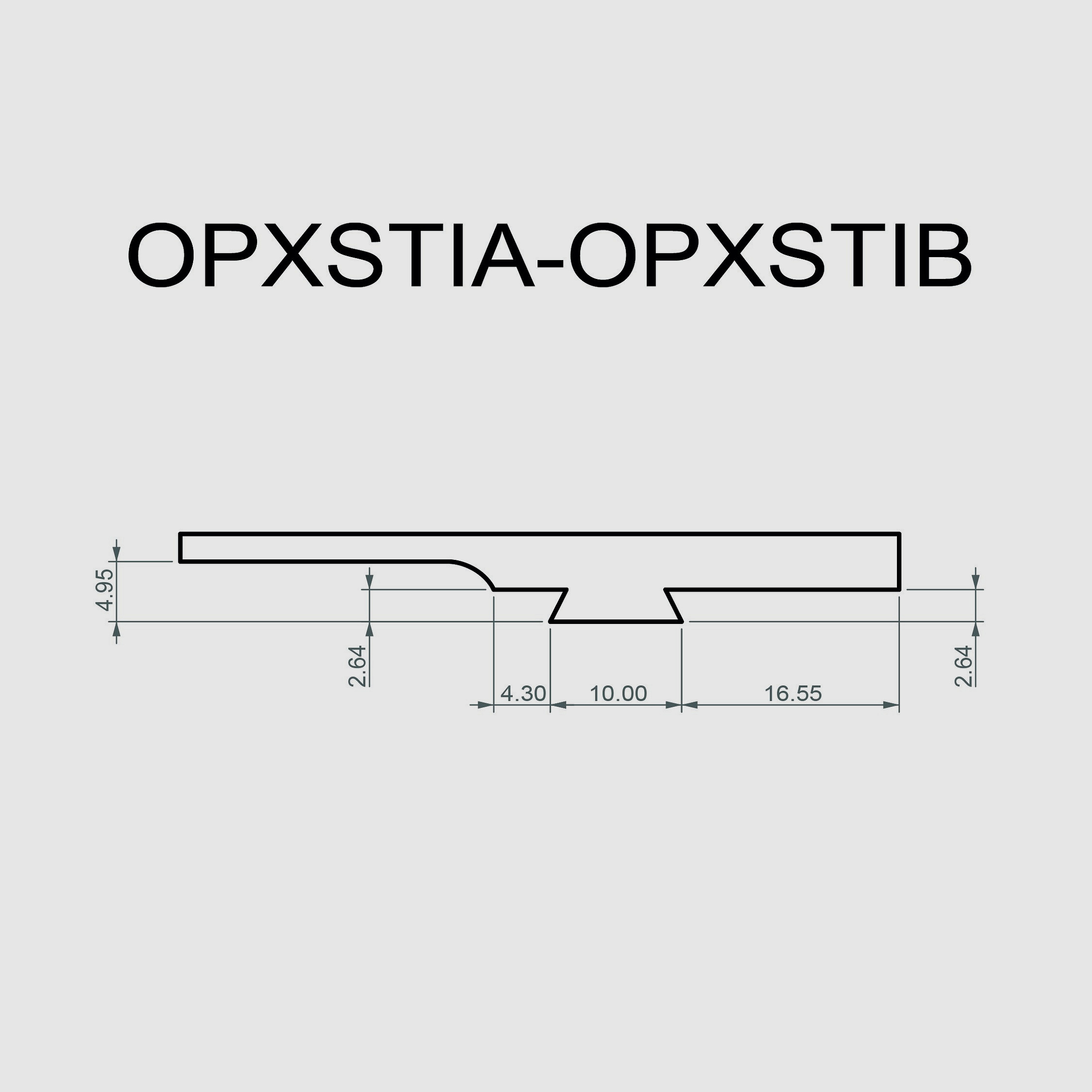 Dovetail base plate voor red dot (type A) voor STI 1911 - 1911 TROJAN - TONI SYSTEM * ITEM CODE OPXSTIA