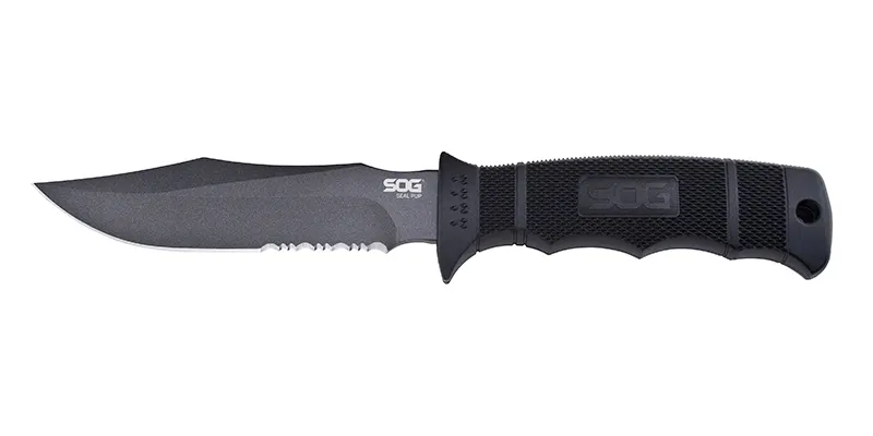 SOG SEAL Pup M37K – Feststehendes Messer mit Wellenschliff