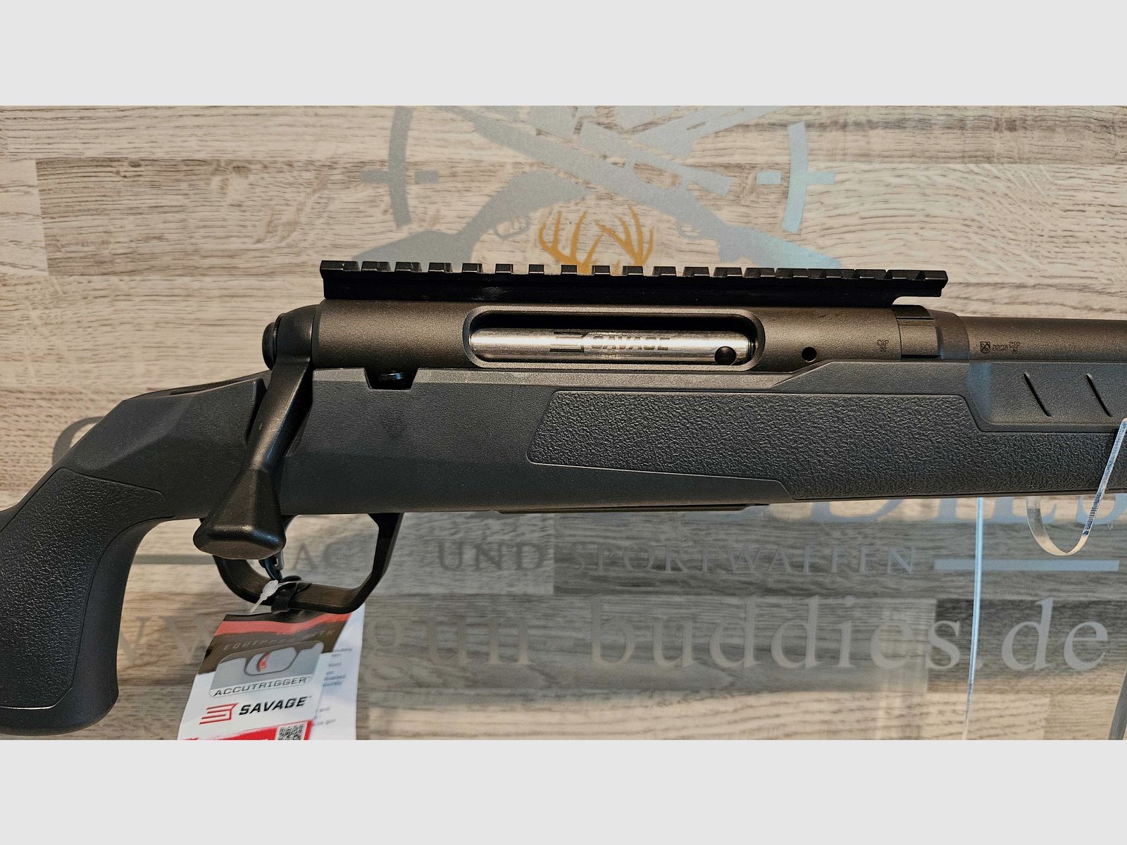 Neuware vom Fachhandel - Repetierbüchse Savage AXIS 2 Gray .300AAC Blackout mit Mündungsgewinde