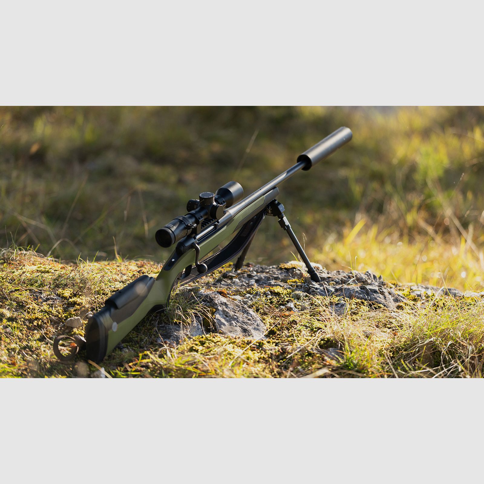 Steyr Arms RMS WILD .308 Win. 470mm, 3+1 magazyn, bezpośredni spust, M15x1, zielona prosta broń