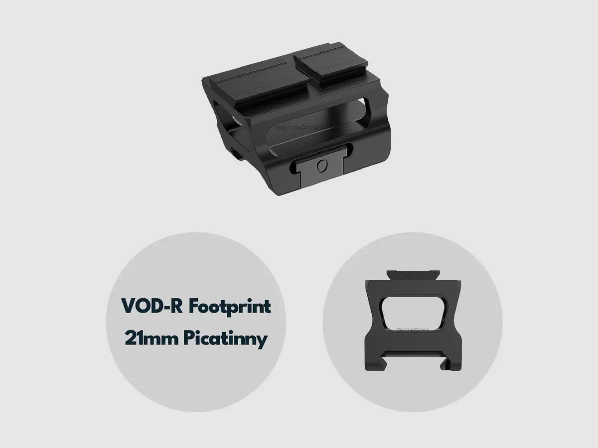 Vector Optics SCFRM-15 VOD Riser Mount – 19 mm for Picatinny/Weaver, image 1 of 5