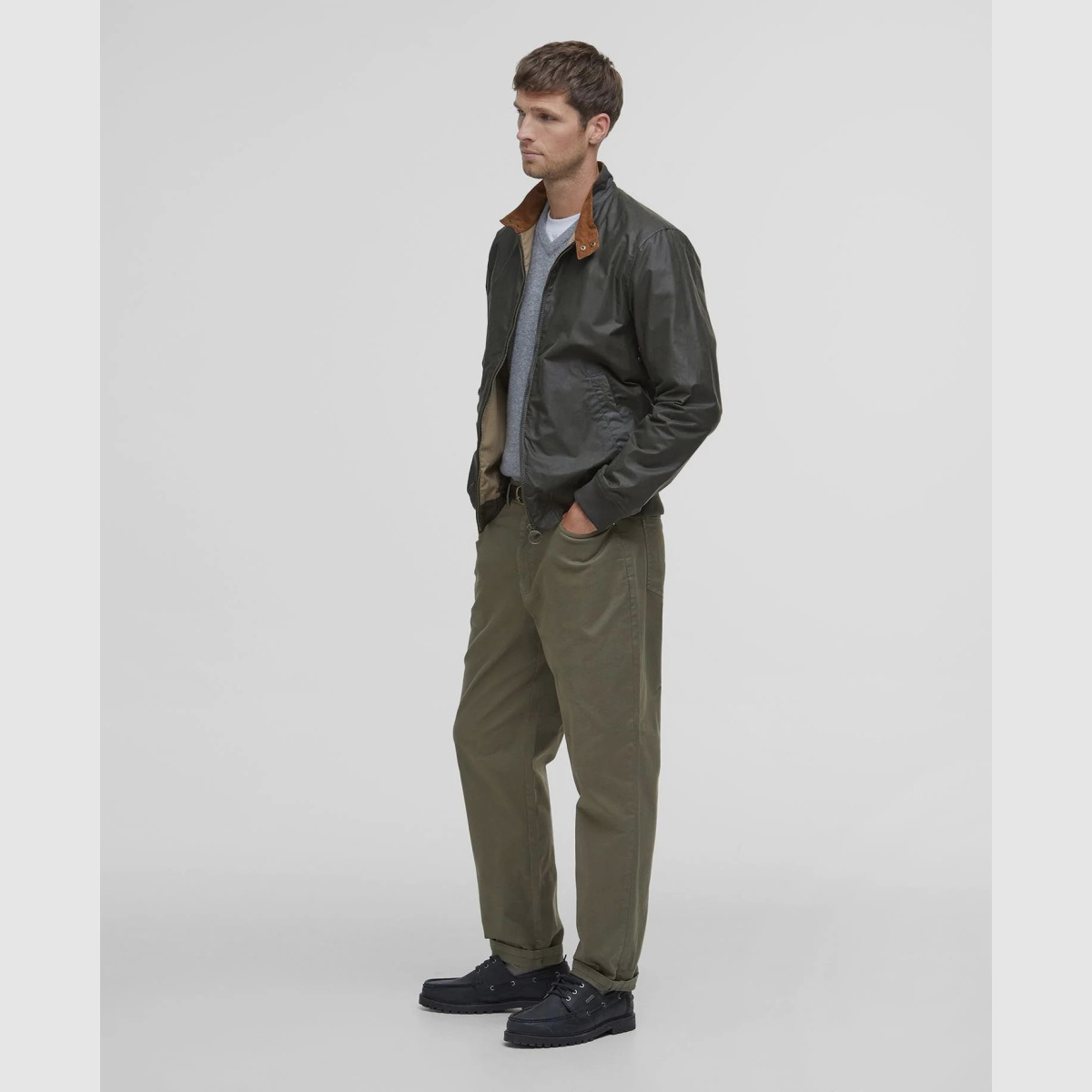 BARBOUR Wachsjacke Royston Lightweight Archive Olive