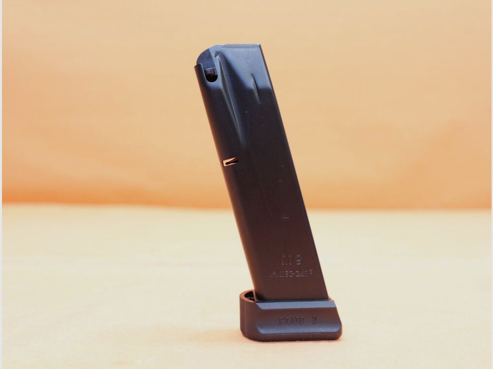 MEC-GAR Beretta 92F Magazin MEC-GAR 20-Schuss brüniert 9mm Luger z.B. für Beretta M9