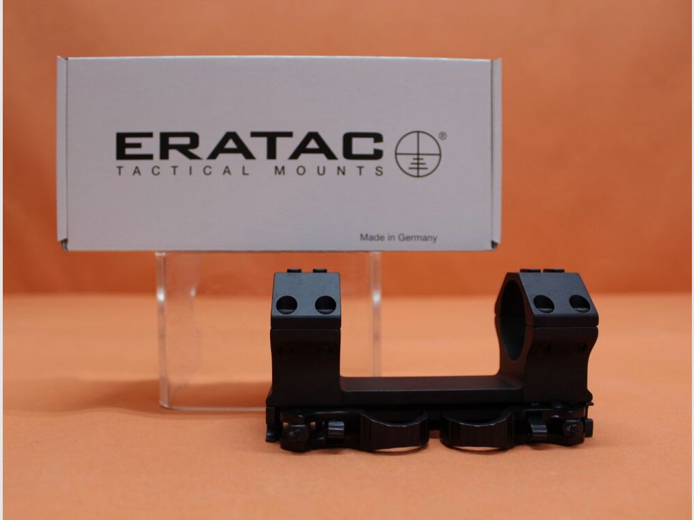 Recknagel Era-Tac QD Blockmontage 34mm (T4014-0021) mit Hebel, Alu schwarz, BH=21,5mm für Picatinnyprofil