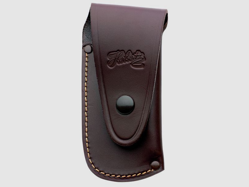 verstellbares Lederetui braun fr Heftlngen 11 und 12cm