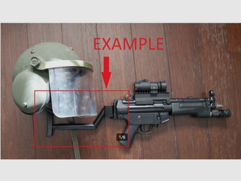 Sehr Seltene B&T Schulterstütze klappbar Helmversion für die MP5/ SP5 / Niederländischen Marechaussee/Zugriffsteam.