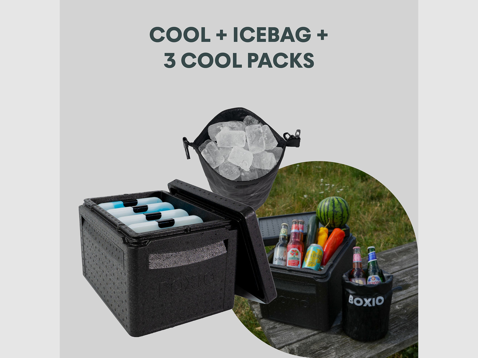BOXIO - COOL PLUS | Passive Kühlbox mit Kühlakkus