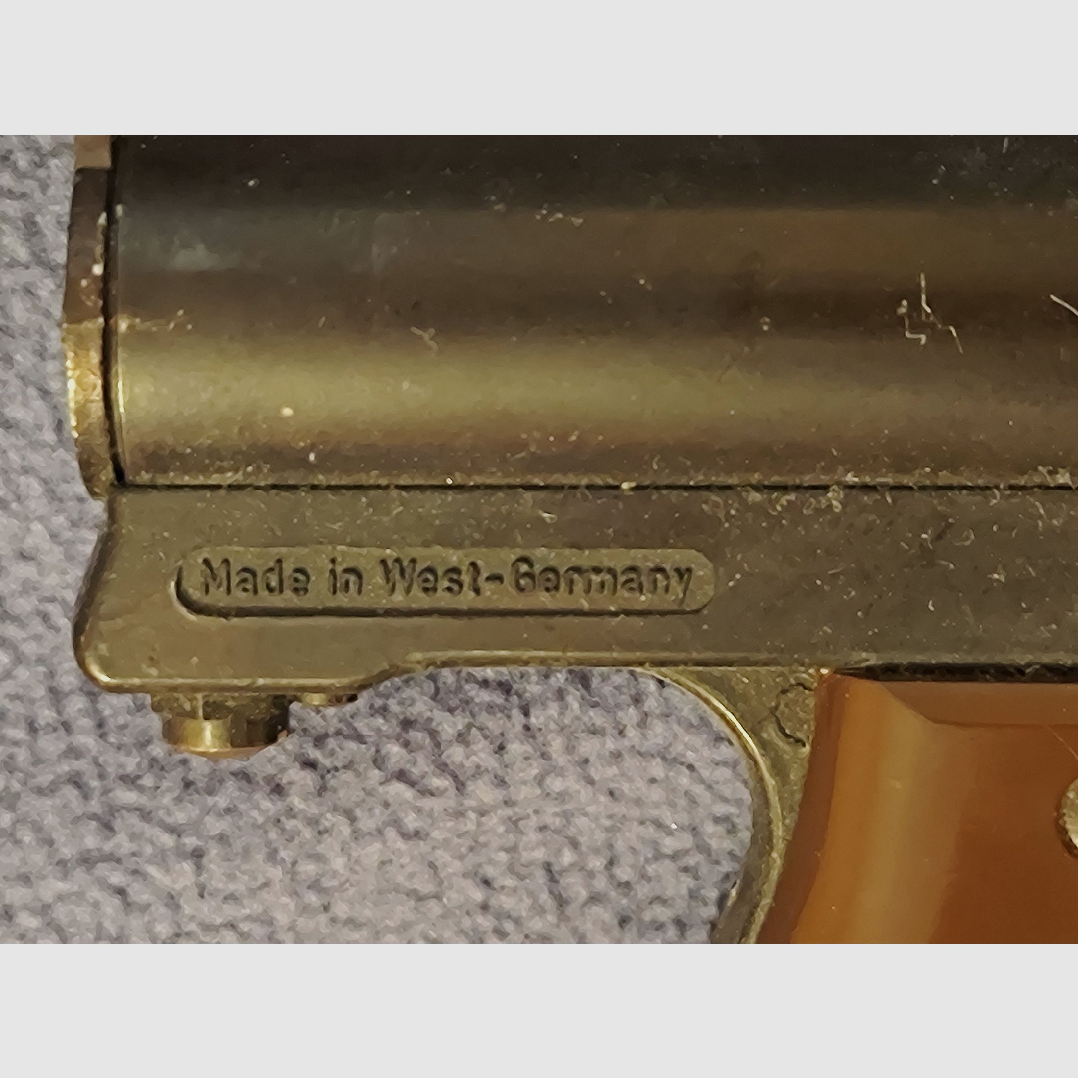 Récord pistola de aire comprimido con F en el pentágono calibre 4,5 mm antiguo