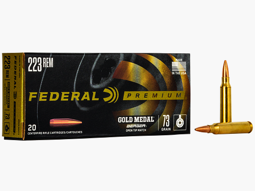 Federal Ammunicja Karabinowa Gold Medal .223 Rem 4,7g Berger BT Target