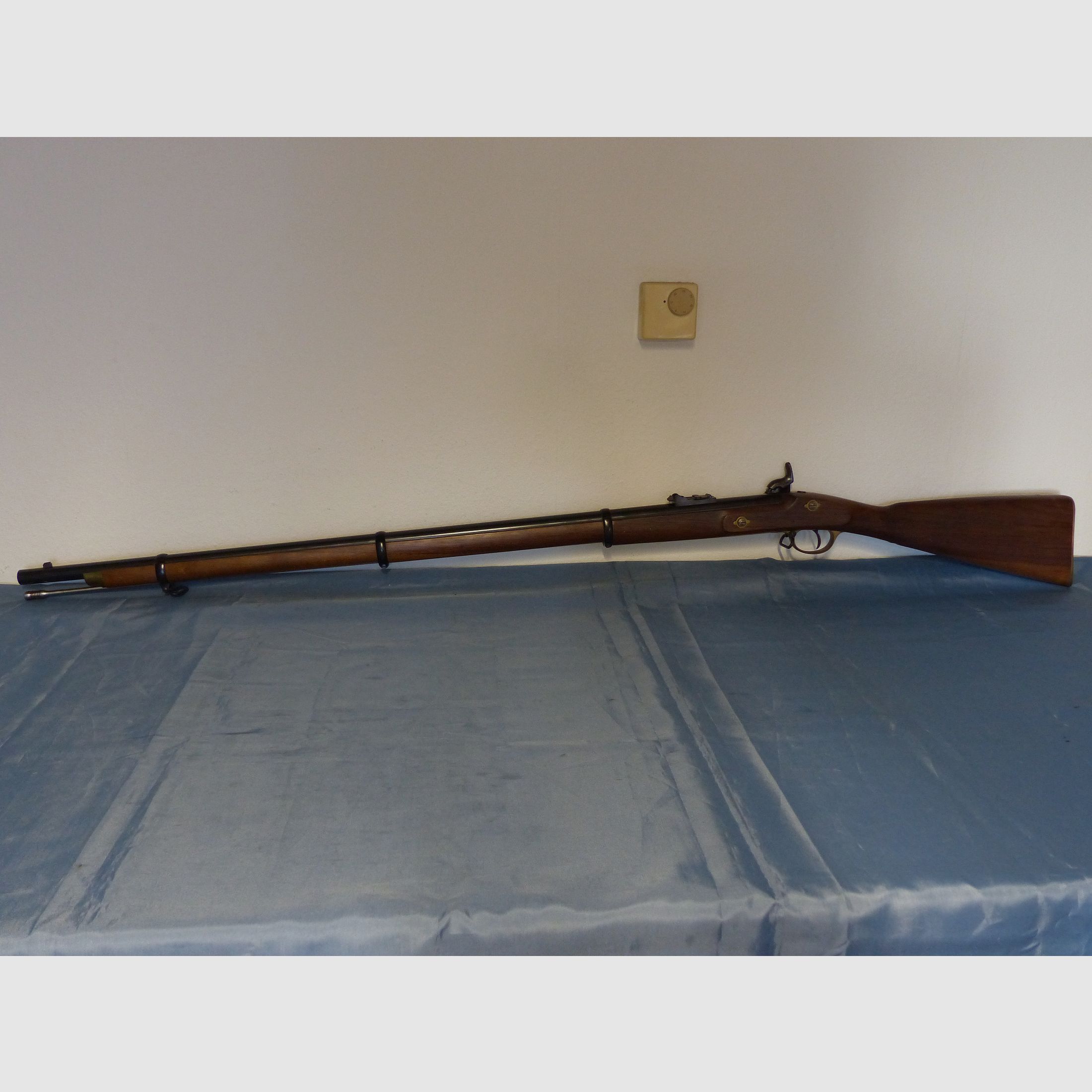 Vorderlader Perkussion Enfield Gewehr 1853 3 Band Büchse Armi San Paolo Brescia Italien Cal. .58 vintage