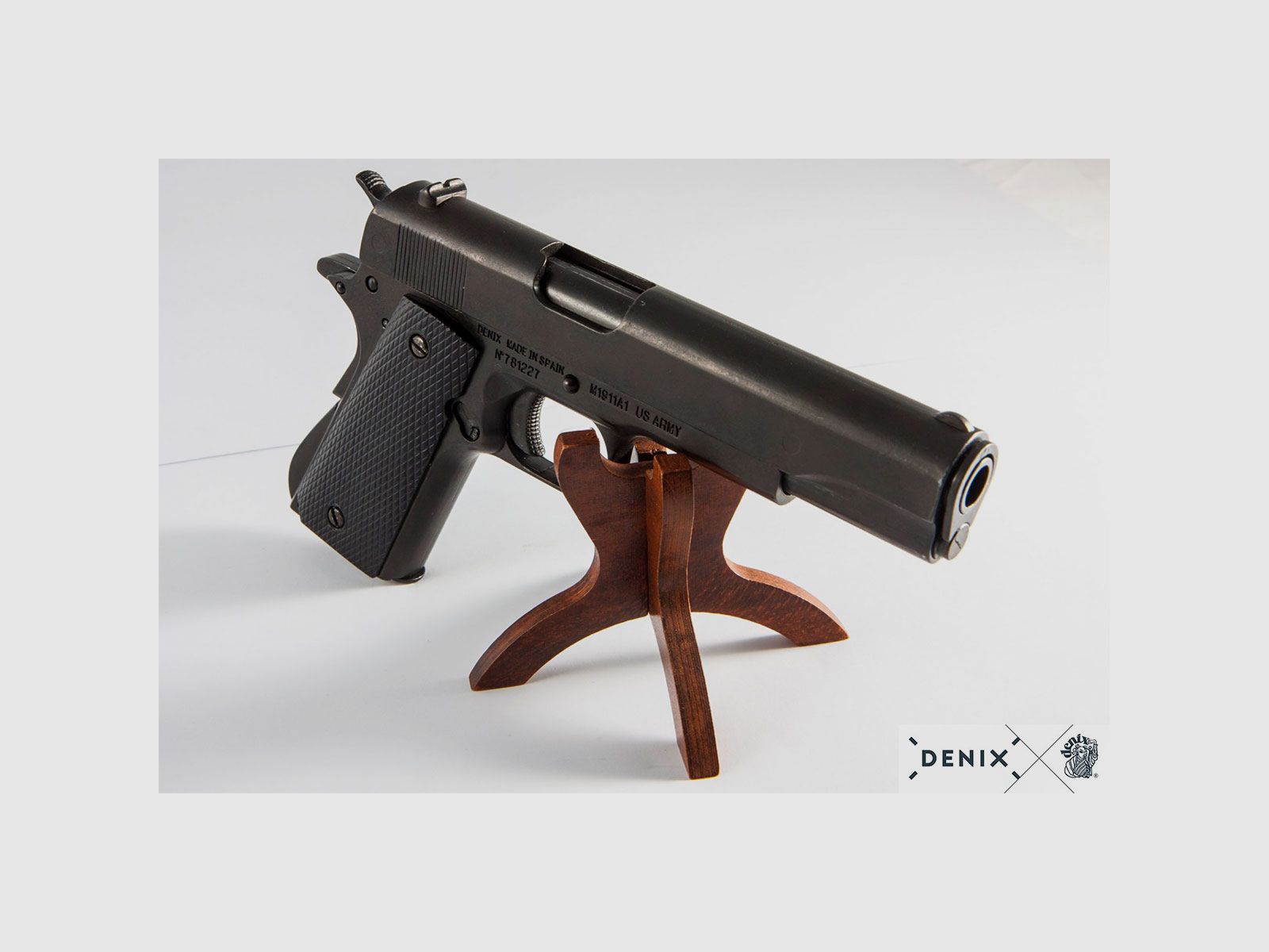 DENIX – REPLICA LIBERA VENDITA | .45 PISTOL M1911A1 USA 1911 WW II, immagine 5 di 14
