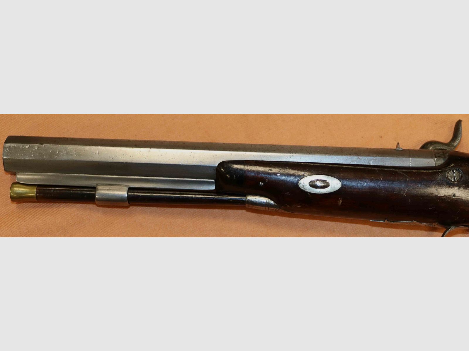 Vorderladerpistole Egg London Modell 1850 Kaliber 13MM Antik, Bild 2 von 11