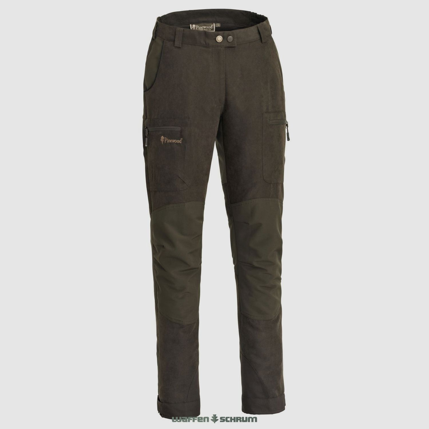 Pinewood Slang Caribou Jacht Extreme Suède bruin/ D. Olijf