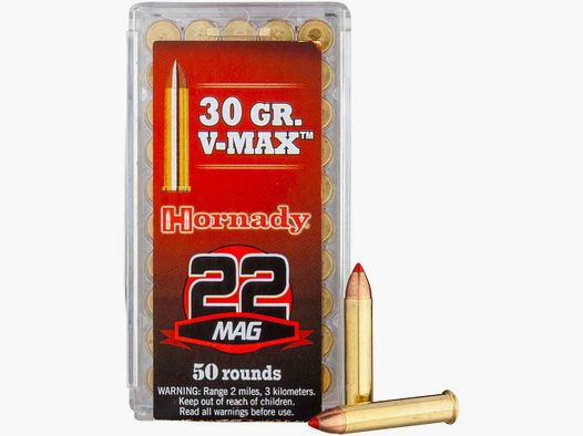 .22 WMR V-Max 1,9g/30grs. Hornady