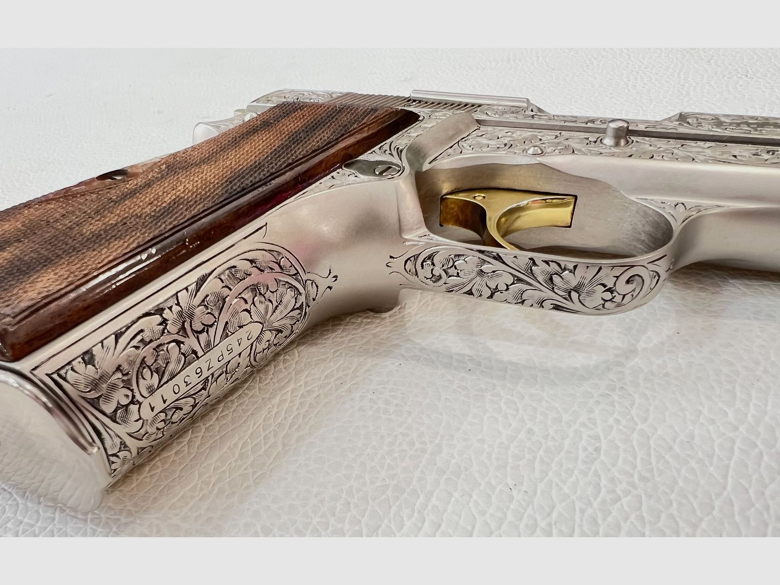 FN BROWNING HIGH POWER RENAISSANCE SILVER JMB CUSTOM - 7,65 PARA, Bild 7 von 9