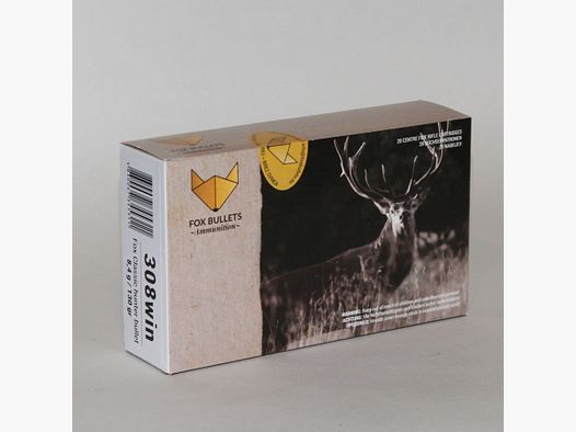 Fox Bullets Classic Hunter .308 Win. 130GR / 8.4g lead-free 20 cartridges