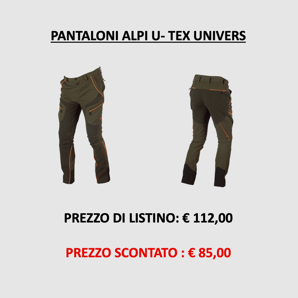 UNIVERS – ALPI U-TEX BROEK ART. 92103, afbeelding 1 van 8