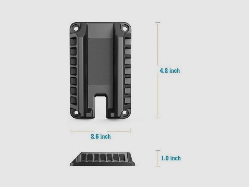 Schwaben Arms GmbH Magnetischer Pistolenhalter Halterung Kurzwaffe mit Quick Draw, extrem flach, optimal für GLOCK