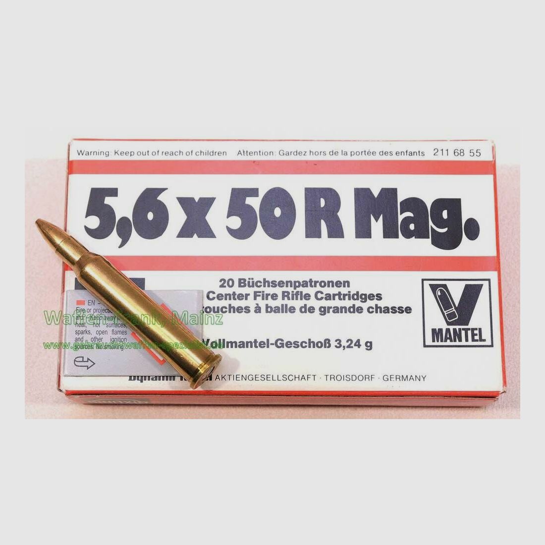 RWS (WZd.Fa.Rottweil) Büchsenpatronen