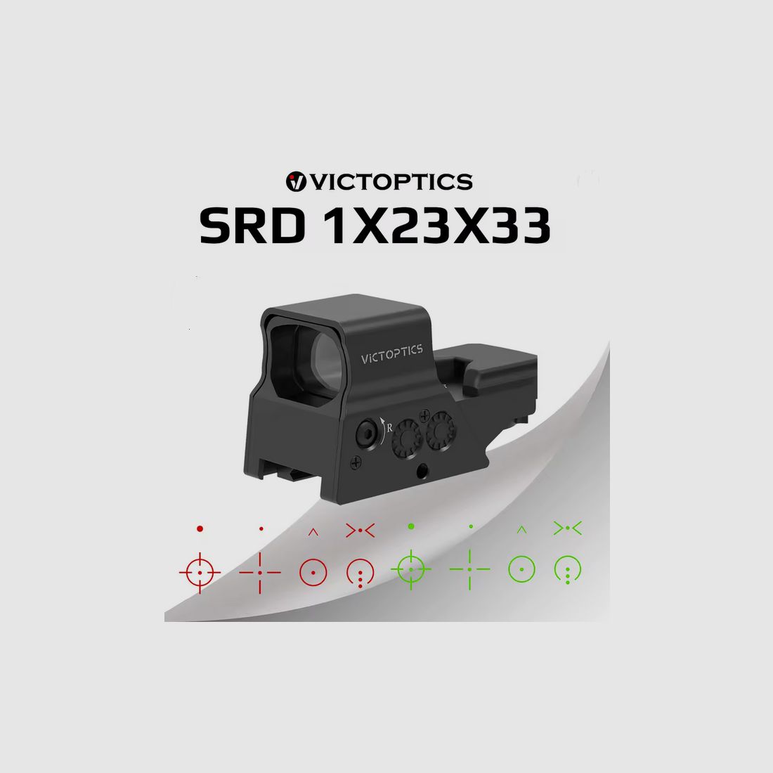 VictOptics - RDSL35 Red Dot-Visier - 1x27x39 - 8 verschiedene Absehen - rot/grün - OVP & NEU