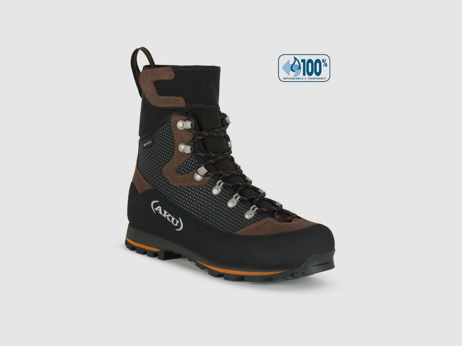 AKU SCARPONI TREK BALLISTIC GTX 985 MARRON/NOIR, image 11 sur 12