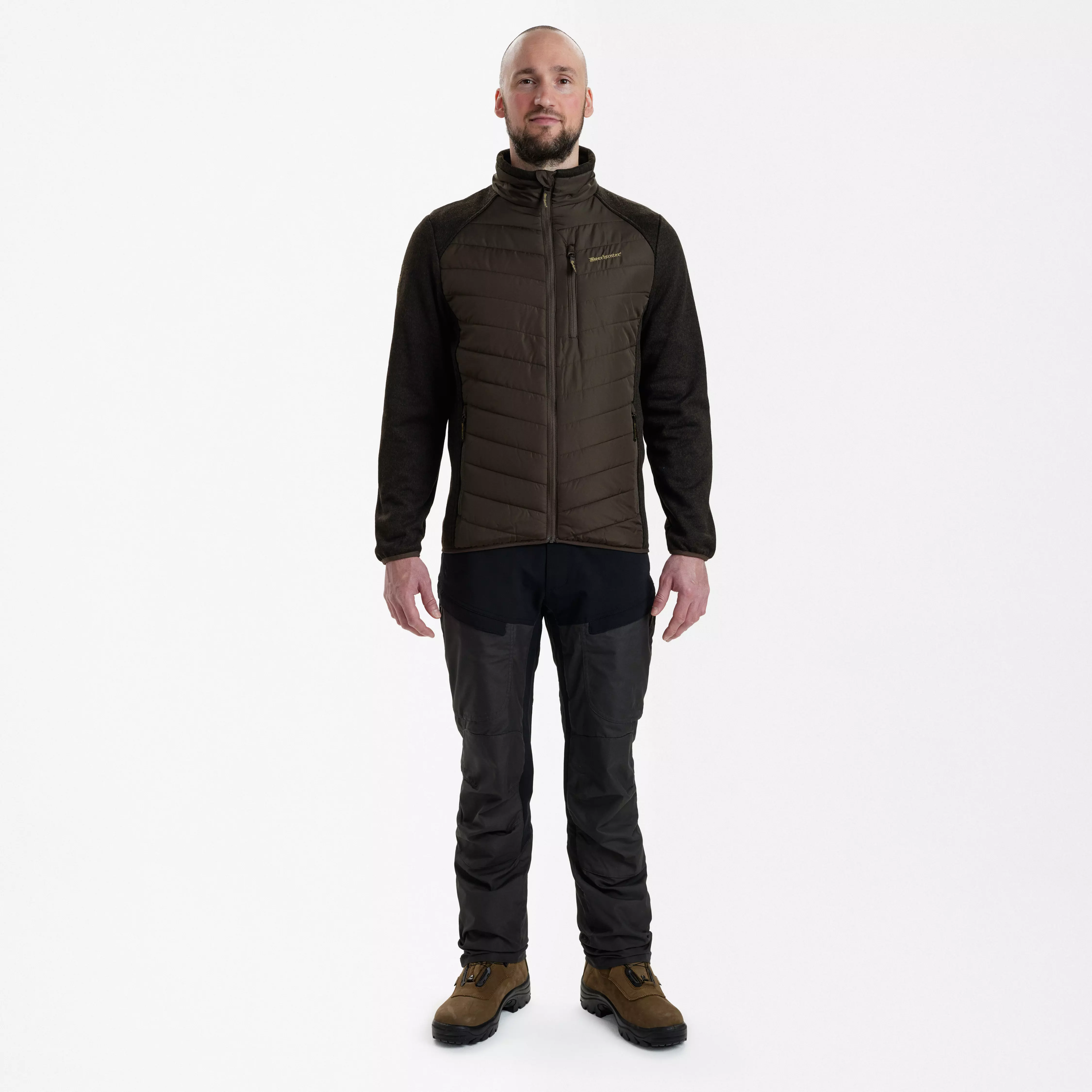 Moor giacca imbottita con maglia - Brown Leaf, immagine 3 di 5