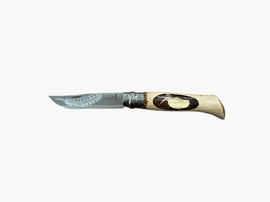 COLTELLO – OPINEL – N.9 CARBONE REALIZZATO A MANO CON BECCACCIA